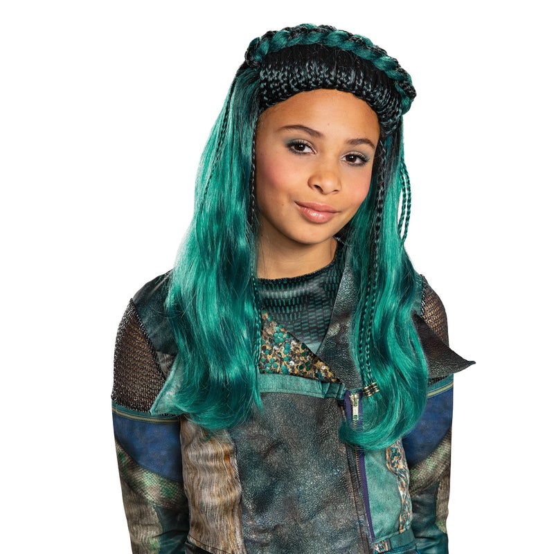 Disguise Descendants 3 Uma Wig Costume Accessory Teal - Image 1